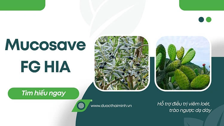 Mucosave FG HIA - Hỗ trợ điều trị viêm loét, trào ngược dạ dày