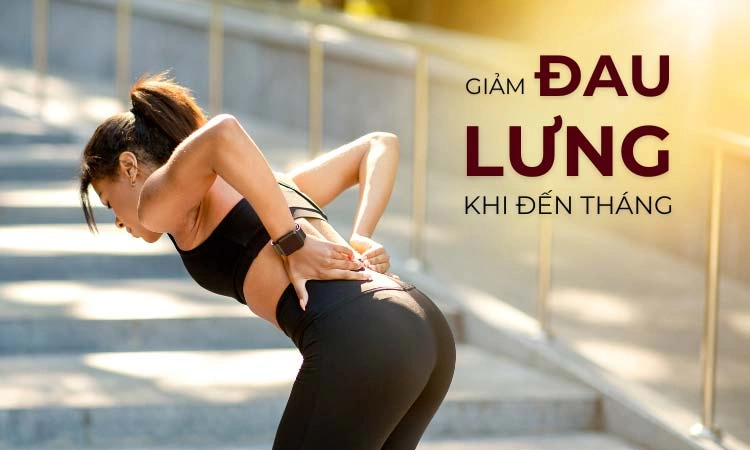 cách giảm đau lưng khi đến tháng