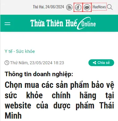 Chọn mua các sản phẩm bảo vệ sức khỏe chính hãng tại website của dược phẩm Thái Minh