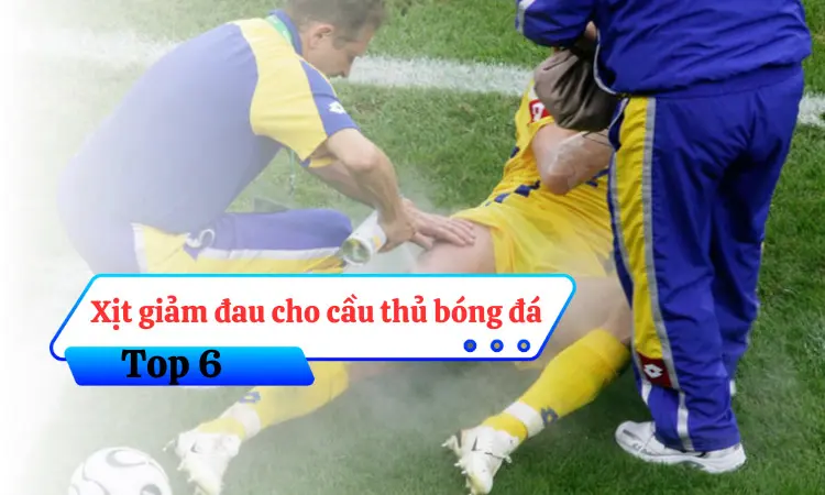 xịt giảm đau cho cầu thủ bóng đá