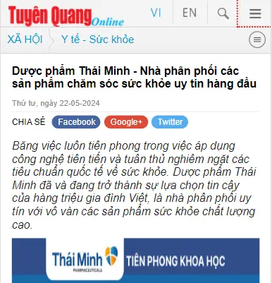 Dược phẩm Thái Minh - Nhà phân phối các sản phẩm chăm sóc sức khỏe uy tín hàng đầu