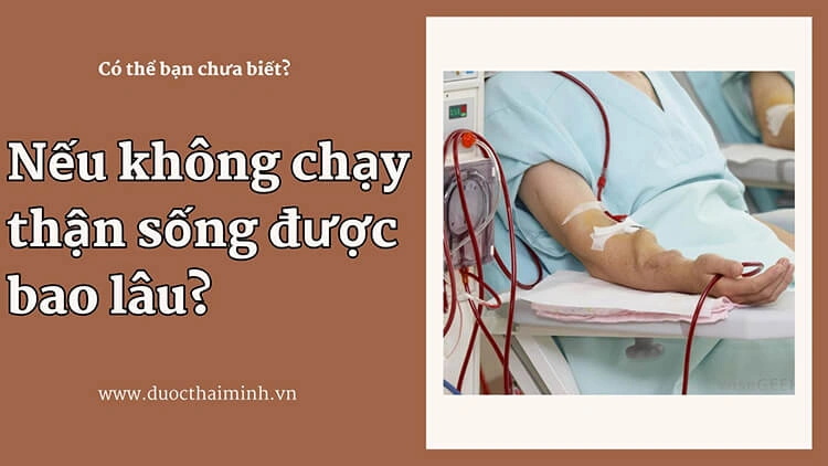 nếu không chạy thận sống được bao lâu