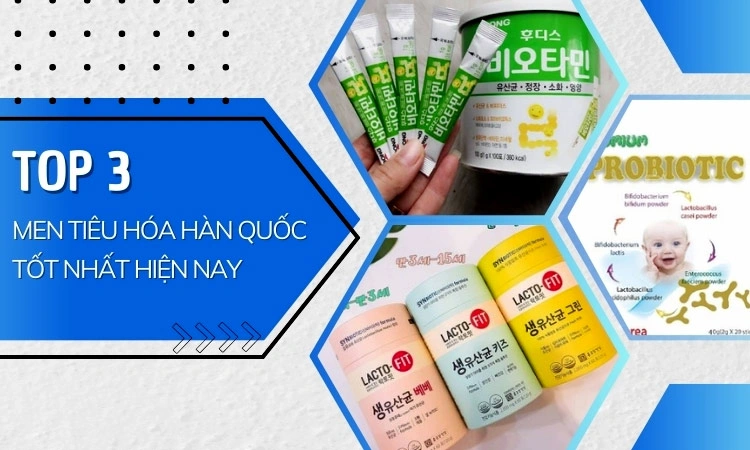 men tiêu hoá hàn quốc