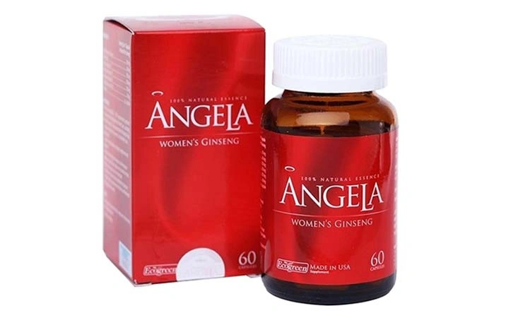 Viên uống bổ sung nội tiết tố nữ sau sinh sâm Angela Gold