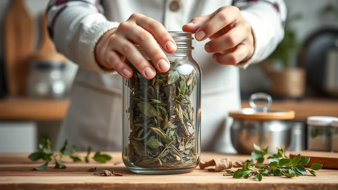 Bảo quản cây thuốc nam trong bình kín