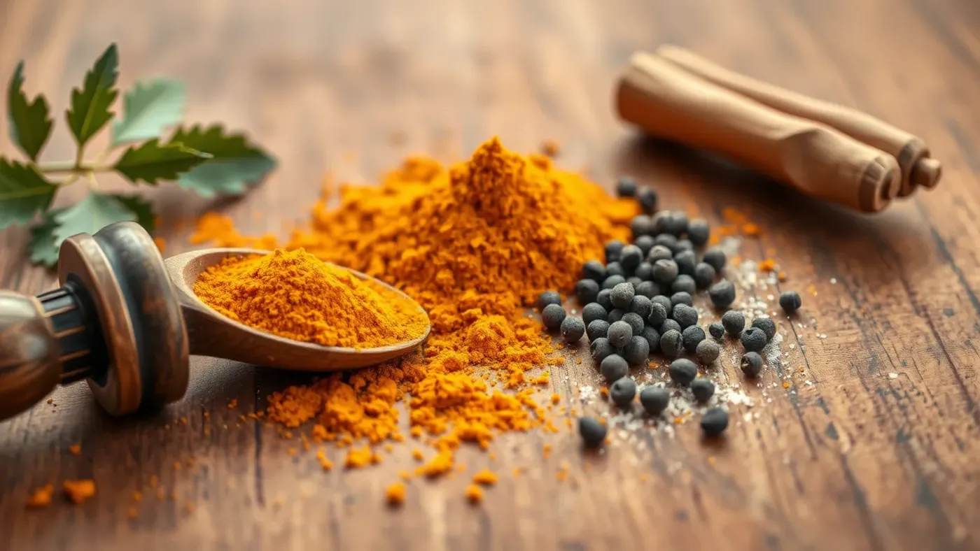 Curcumin kết hợp piperine trong hạt tiêu đen